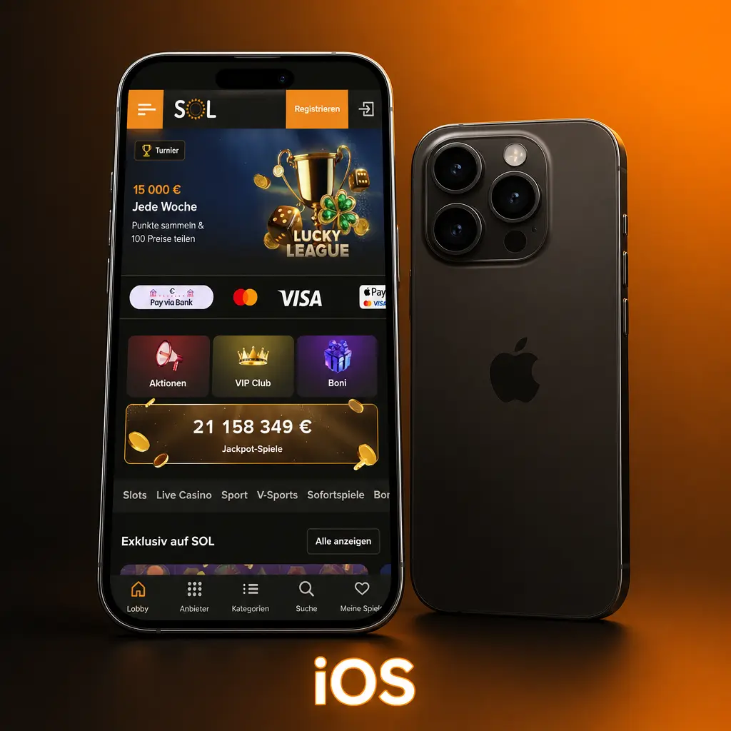 SOL Casino iOS-App für iPhone und iPad ab iOS 12.0 – kostenloser Download im Apple App Store