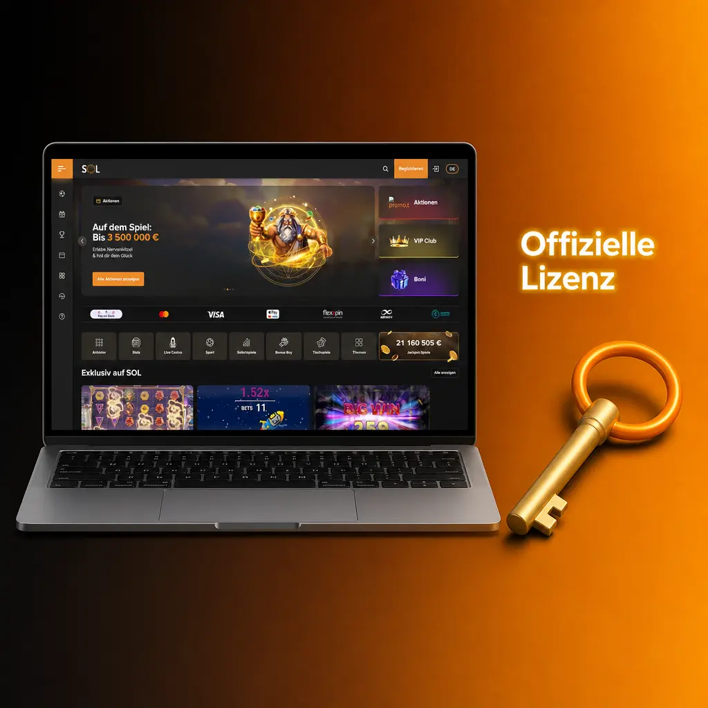 SOL Casino Curaçao-eGaming-Lizenz von Rabidi N.V. – Spielerschutz und faire Spielabläufe garantiert