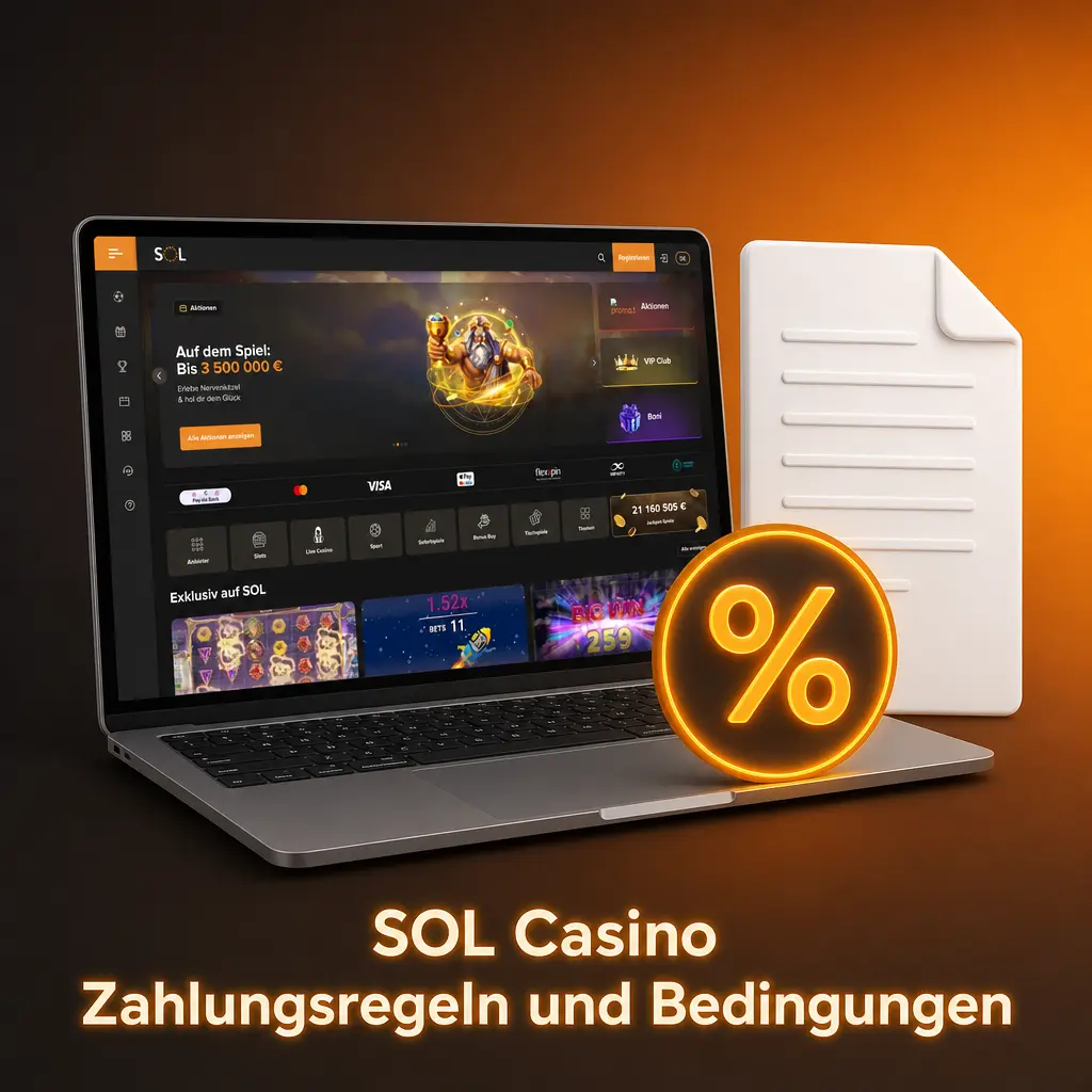SOL Casino Zahlungsregeln: Verifizierung, Limits und Bedingungen für deutsche Spieler im Überblick